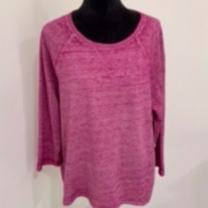 NWT Raspberry long sleeve top
